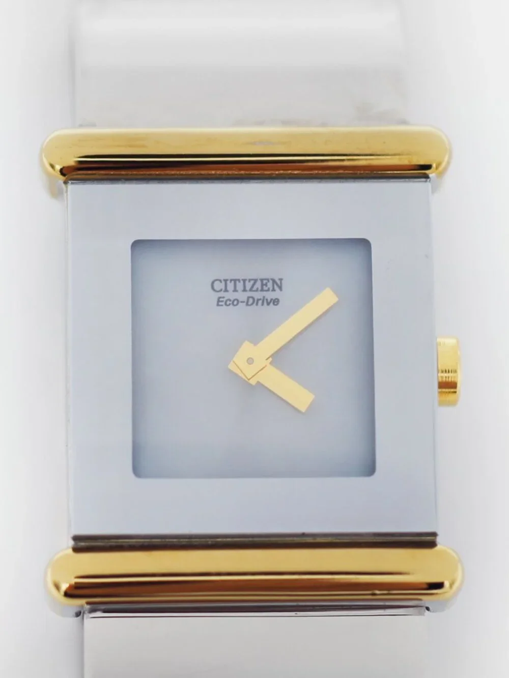 Vintage Citizen Eco-Drive Two-Tone Square Bangle Dress Watch